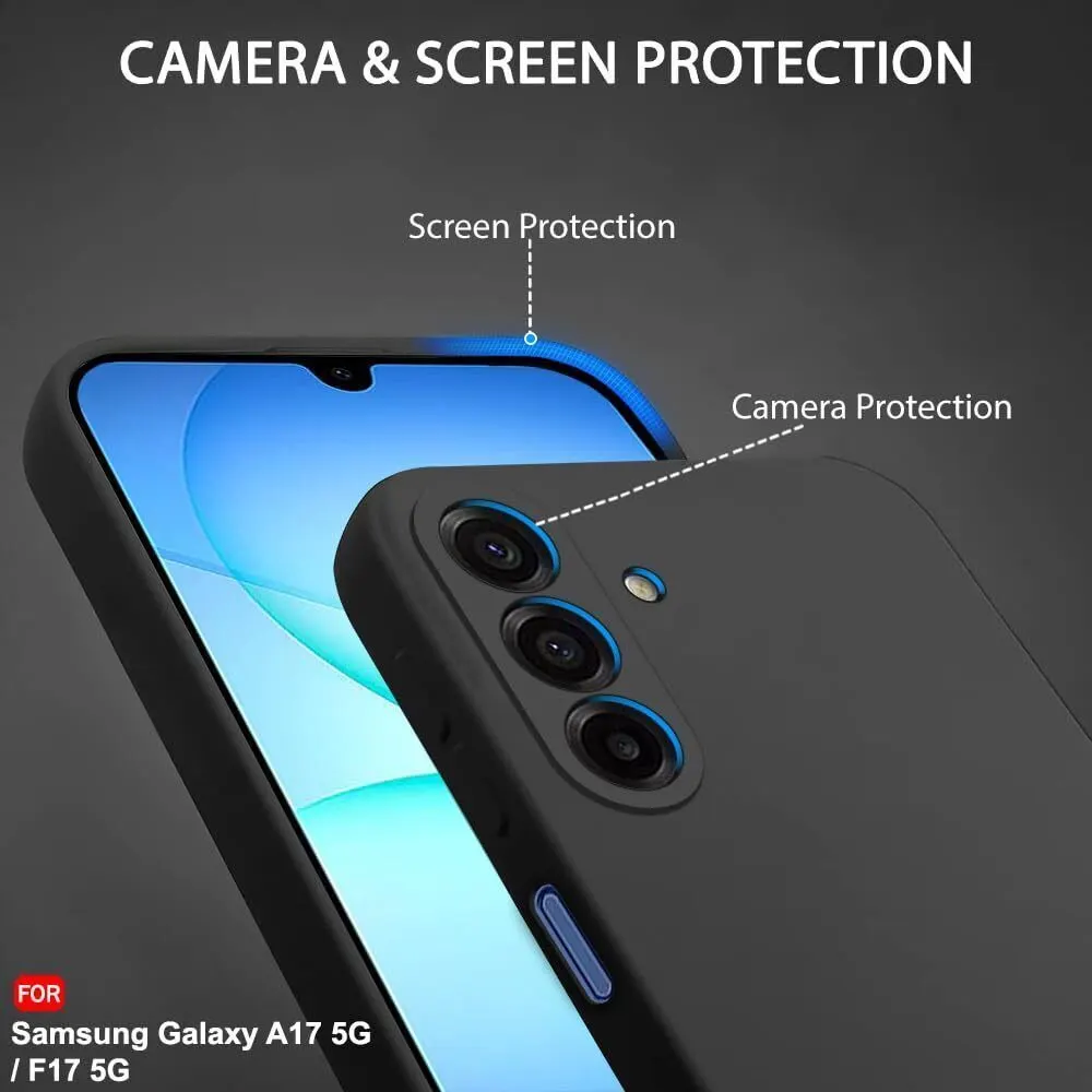 Micvir Back Cover for Samsung Galaxy M17 5G (Black, Grip Case, Silicon, Pack of: 1) — image 3 of 5