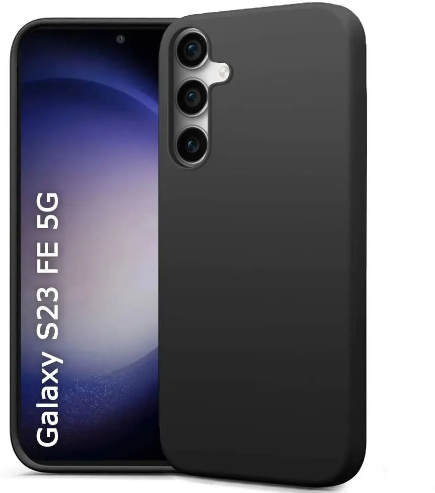 Micvir Back Cover for Samsung Galaxy S23 FE 5G (Black, Grip Case, Silicon, Pack of: 1)