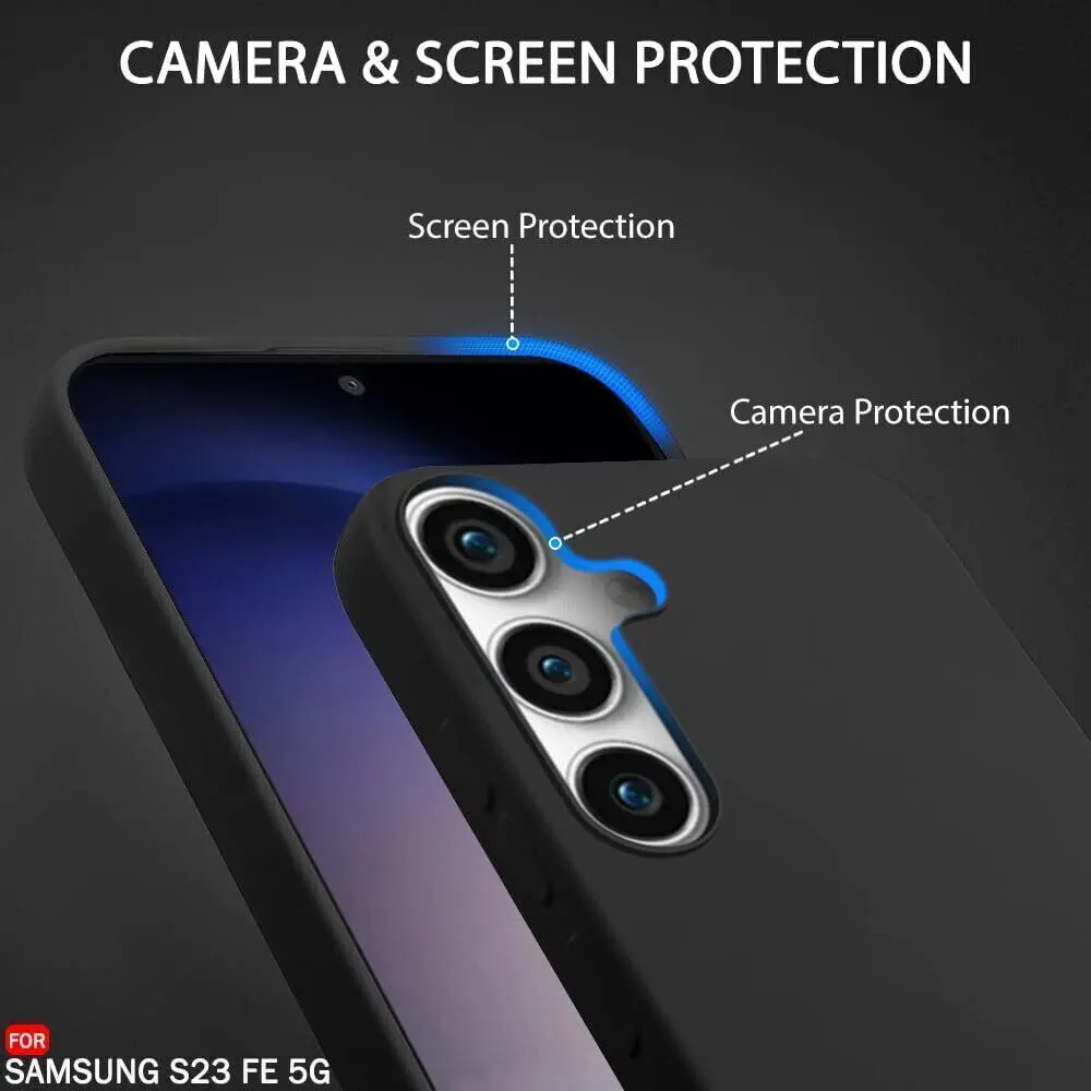Micvir Back Cover for Samsung Galaxy S23 FE 5G (Black, Grip Case, Silicon, Pack of: 1) — image 2 of 5