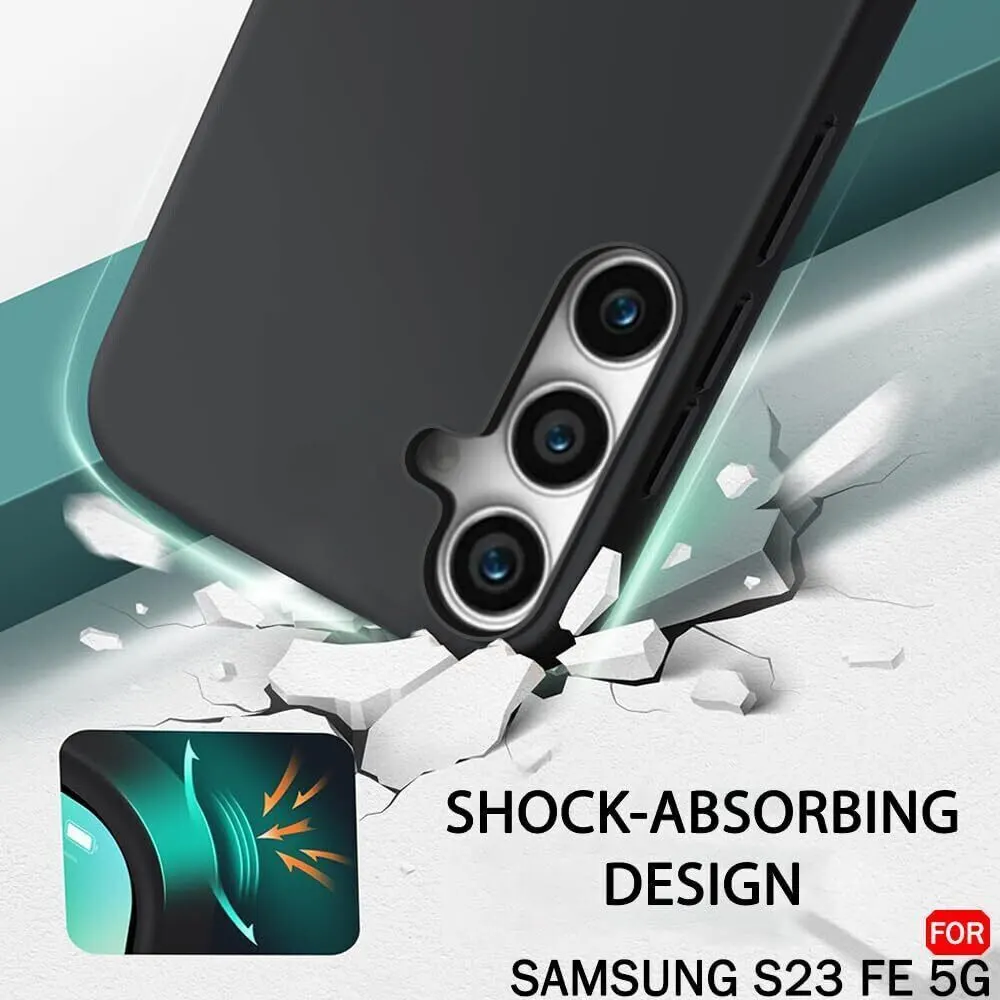 Micvir Back Cover for Samsung Galaxy S23 FE 5G (Black, Grip Case, Silicon, Pack of: 1) — image 3 of 5
