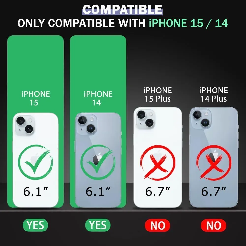 Micvir Anti Yellow Back Cover for Apple iPhone 15 (Transparent, Anti-Yellow, Polycarbonate, Pack of: 1) — image 2 of 5