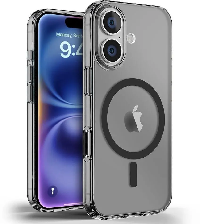 Micvir Anti Yellow Back Cover for Apple iPhone 16 Plus (Black, Anti-Yellow, Polycarbonate, Pack of: 1)