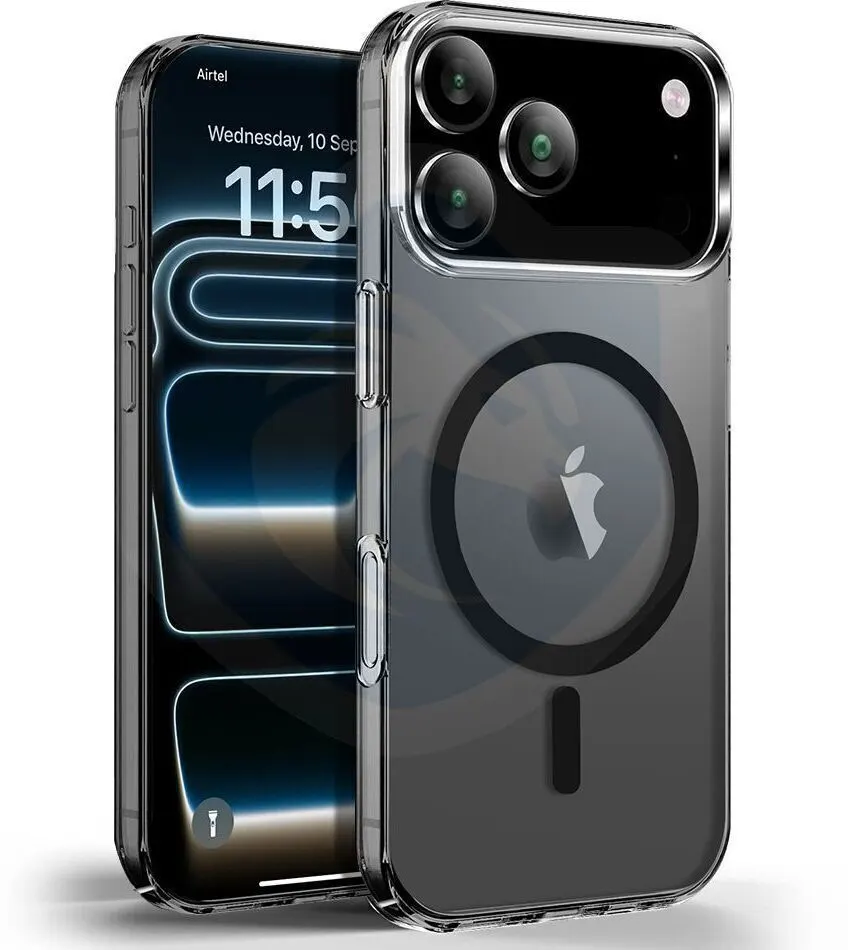 Micvir Anti Yellow Back Cover for Apple iPhone 17 Pro Max (Black, Anti-Yellow, Polycarbonate, Pack of: 1)