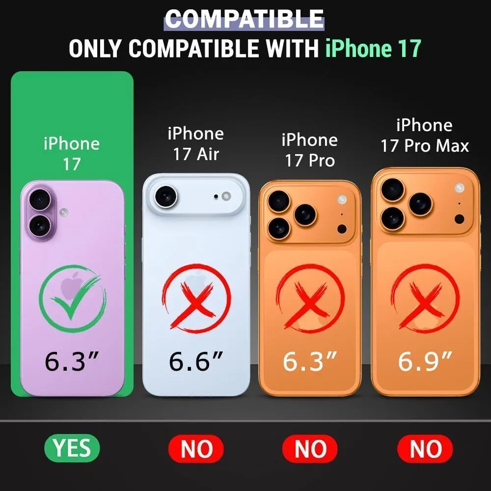 Micvir Anti Yellow Back Cover for Apple iPhone 17 (Black, Anti-Yellow, Polycarbonate, Pack of: 1) — image 2 of 5