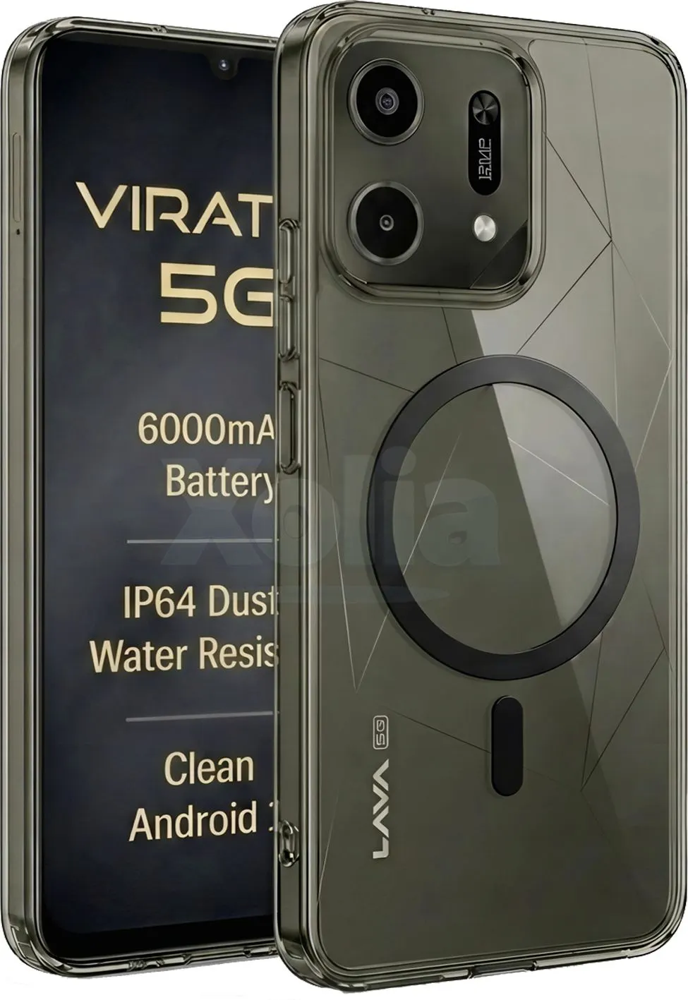 Xolia Back Cover for LAVA Virat V1 5G (Black, Shock Proof, Polycarbonate, Pack of: 1) — image 1 of 3