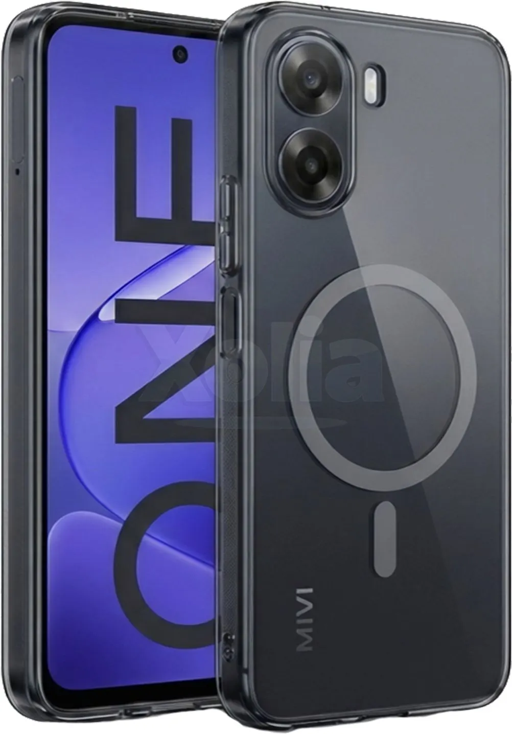 Xolia Back Cover for Mivi One 5G (Black, Shock Proof, Polycarbonate, Pack of: 1)