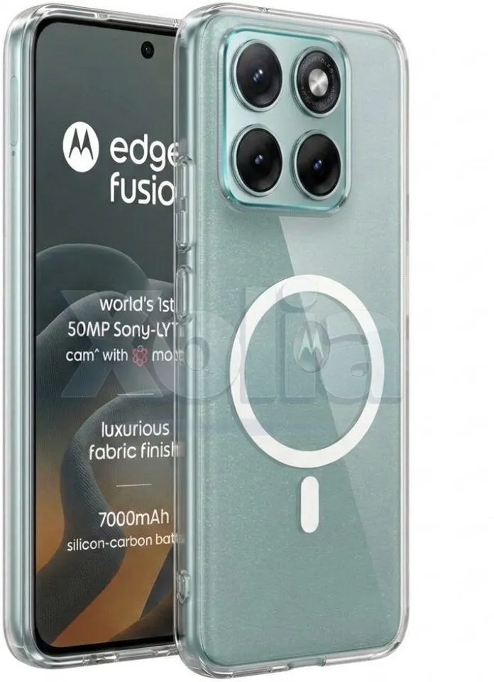 Xolia Anti Yellow Back Cover for MOTOROLA Edge 70 Fusion 5G (Transparent, Anti-Yellow, Polycarbonate, Pack of: 1)