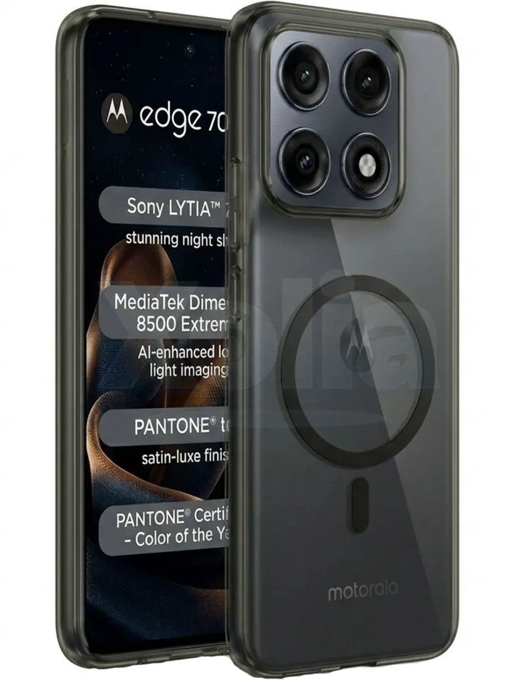 Xolia Anti Yellow Back Cover for Motorola Edge 70 Pro 5G (Black, Anti-Yellow, Polycarbonate, Pack of: 1) — image 1 of 5
