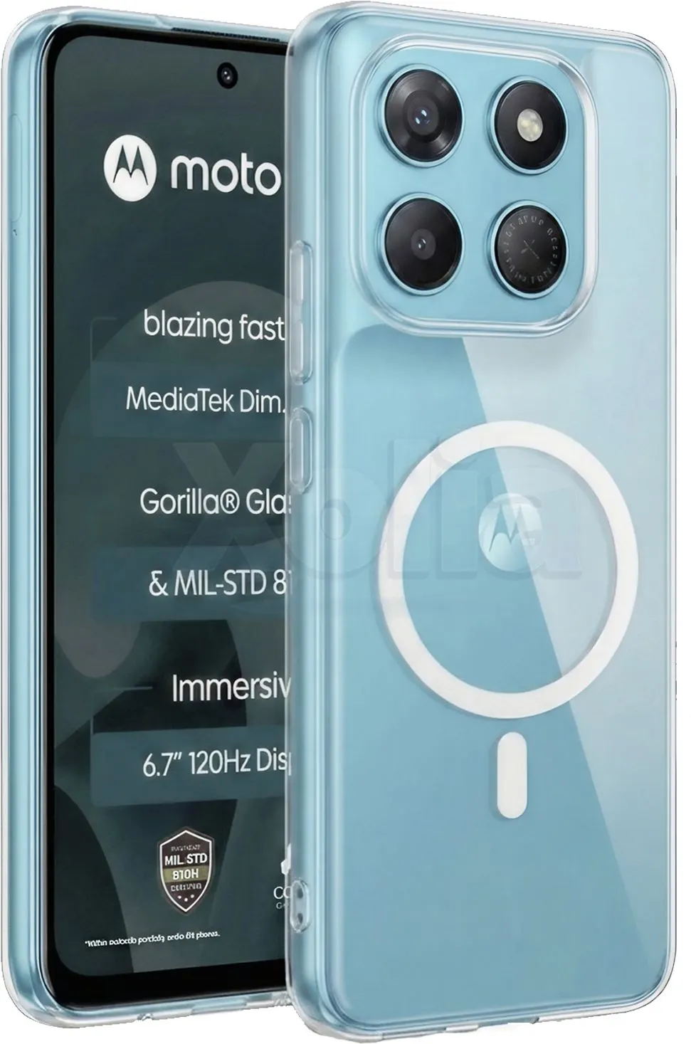 Xolia Anti Yellow Back Cover for Motorola G37 5G (Transparent, Anti-Yellow, Polycarbonate, Pack of: 1) — image 1 of 5