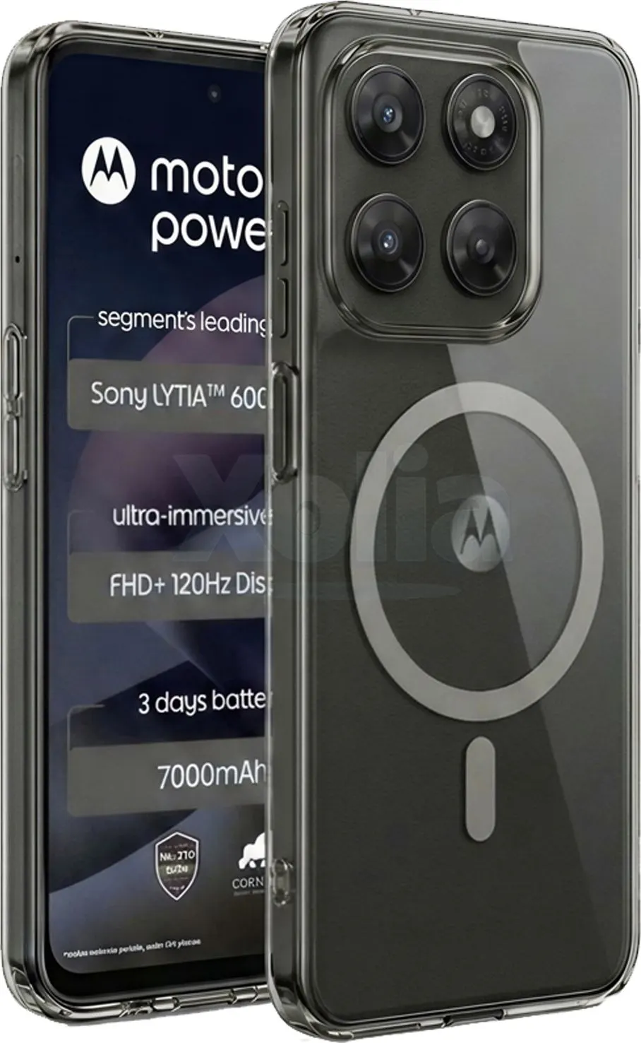 Xolia Anti Yellow Back Cover for Motorola G77 Power 5G (Black, Anti-Yellow, Polycarbonate, Pack of: 1) — image 1 of 4