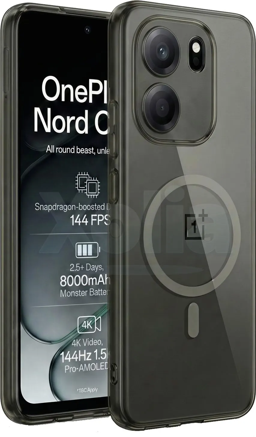 Xolia Anti Yellow Back Cover for OnePlus Nord Ce 6 5G (Black, Anti-Yellow, Polycarbonate, Pack of: 1) — image 1 of 5