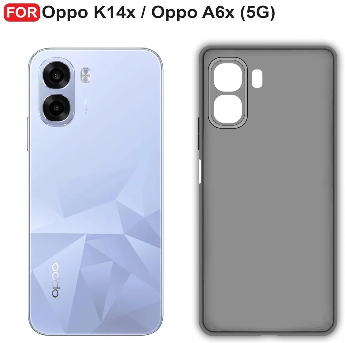 Xolia Anti Yellow Back Cover for Oppo K14x 5G (Black, Anti-Yellow, Polycarbonate, Pack of: 1) — image 2 of 5