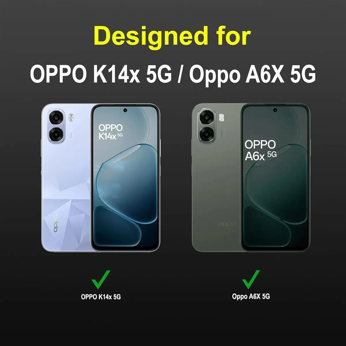 Xolia Anti Yellow Back Cover for Oppo K14x 5G (Transparent, Anti-Yellow, Polycarbonate, Pack of: 1) — image 2 of 5