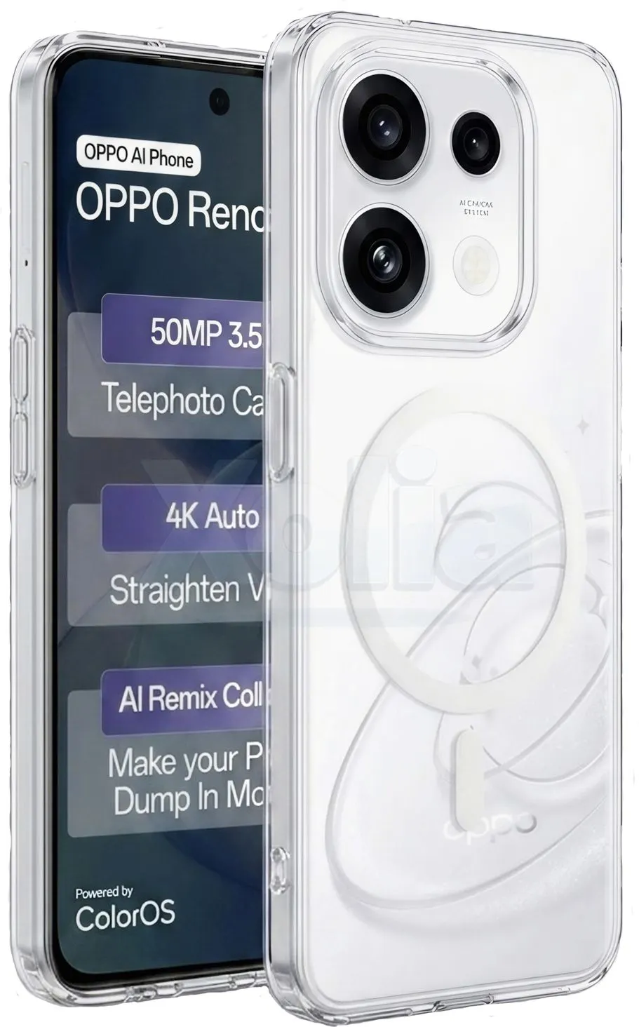 Xolia Anti Yellow Back Cover for Oppo Reno 16c 5G (Transparent, Anti-Yellow, Polycarbonate, Pack of: 1)