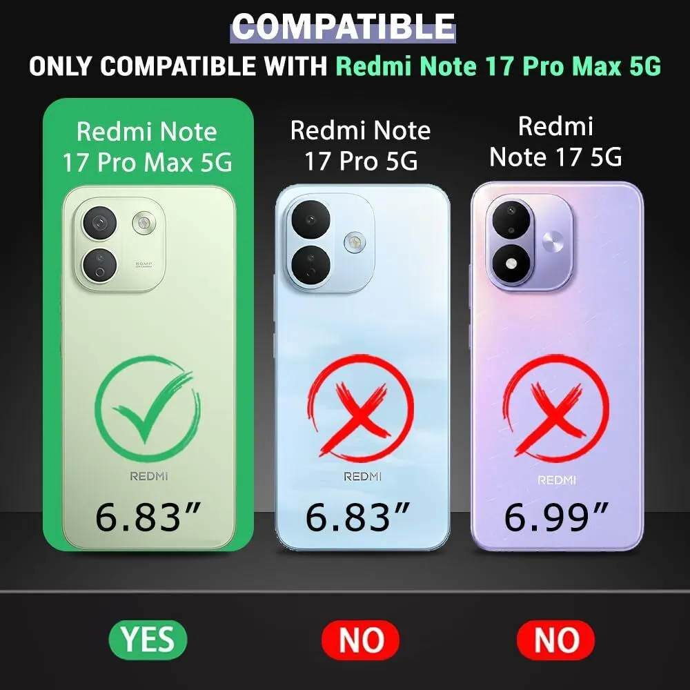 Xolia Back Cover for Redmi Note 17 Pro Max 5G (Black, Shock Proof, Polycarbonate, Pack of: 1) — image 2 of 3