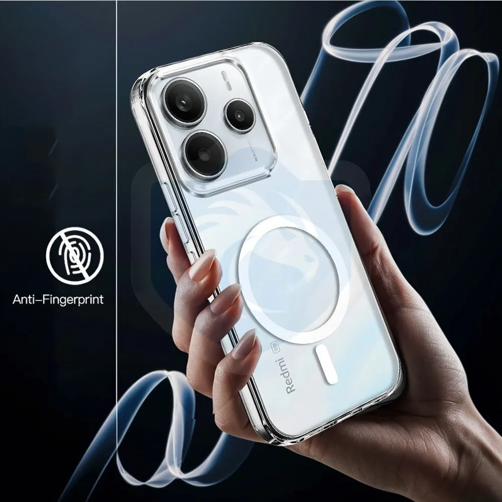 Micvir Anti Yellow Back Cover for Redmi Note 14 SE 5G (Transparent, Anti-Yellow, Polycarbonate, Pack of: 1) — image 2 of 5