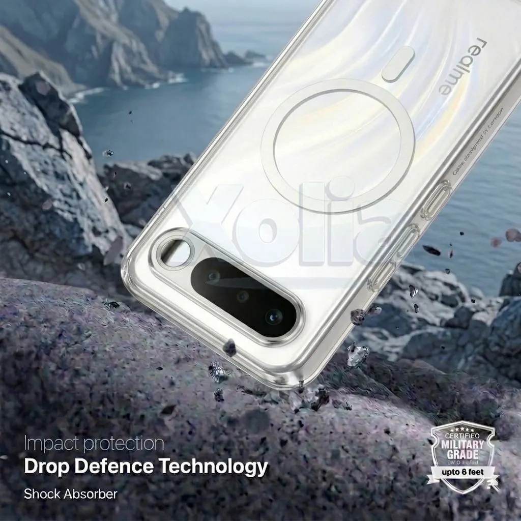 Xolia Anti Yellow Back Cover for Realme 16 5G (Transparent, Anti-Yellow, Polycarbonate, Pack of: 1) — image 2 of 5