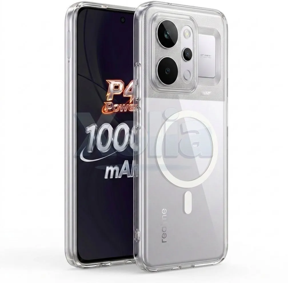 Xolia Anti Yellow Back Cover for Realme P4 Power 5G (Transparent, Anti-Yellow, Polycarbonate, Pack of: 1)