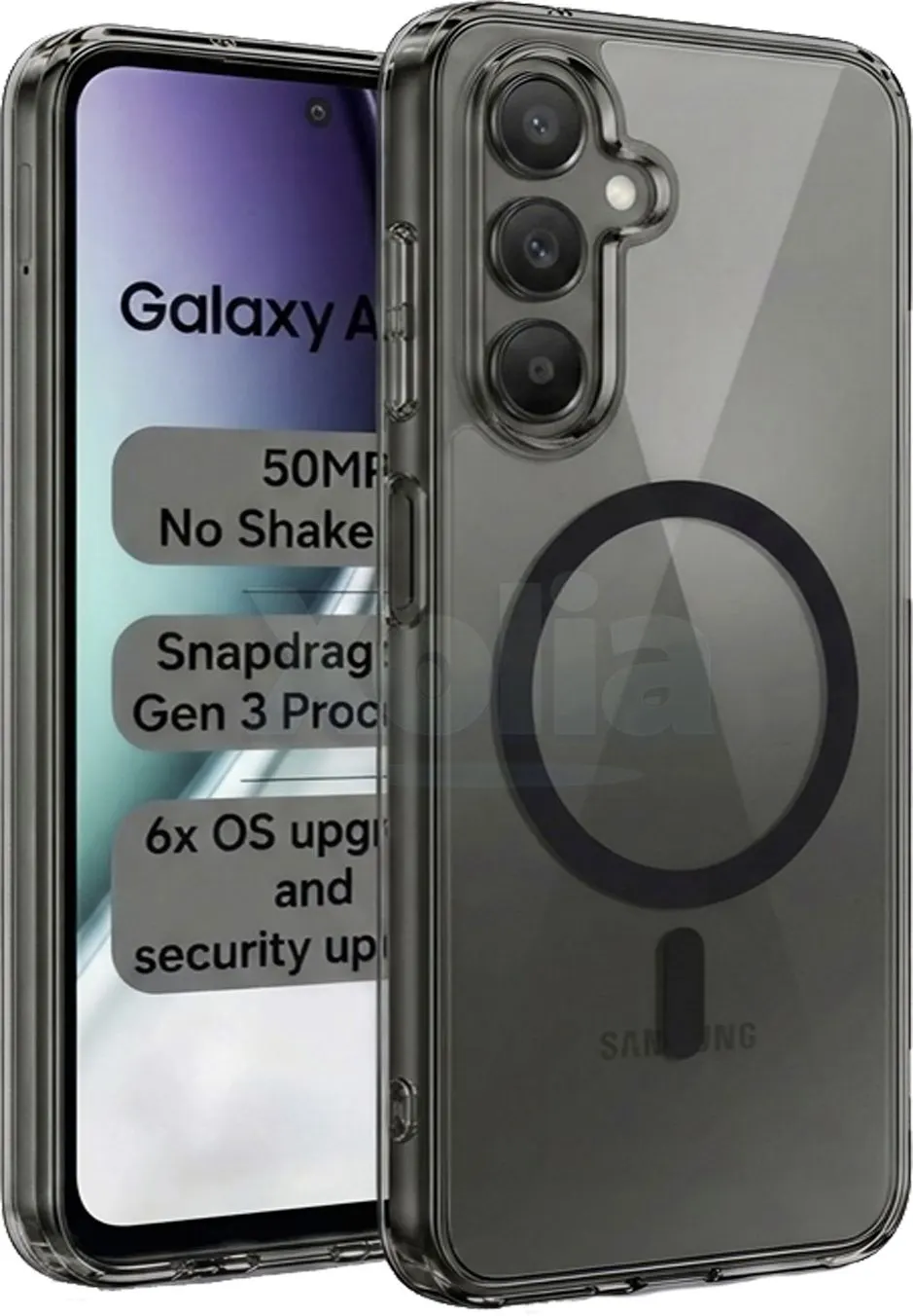 Xolia Anti Yellow Back Cover for Samsung Galaxy A27 5G (Black, Anti-Yellow, Polycarbonate, Pack of: 1) — image 1 of 5