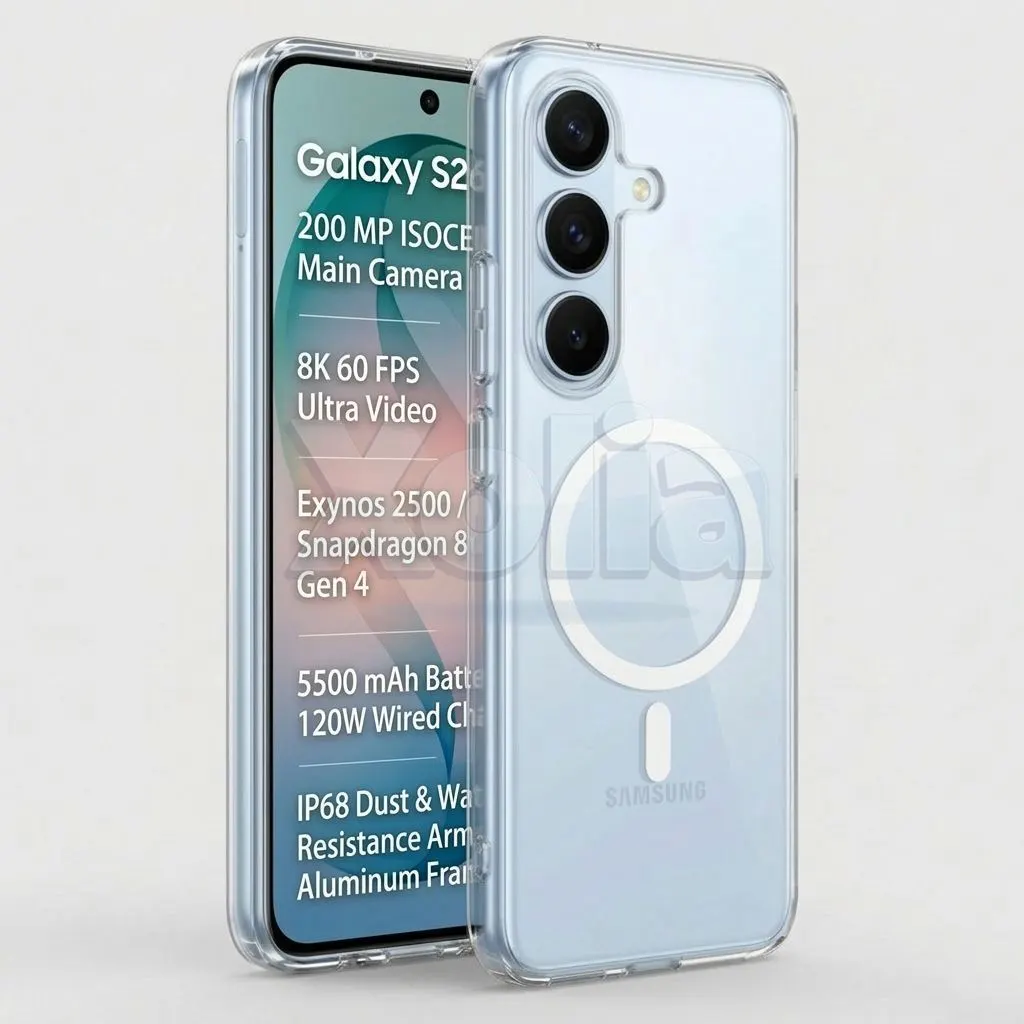 Xolia Anti Yellow Back Cover for Samsung Galaxy S26 5G (Transparent, Anti-Yellow, Polycarbonate, Pack of: 1)