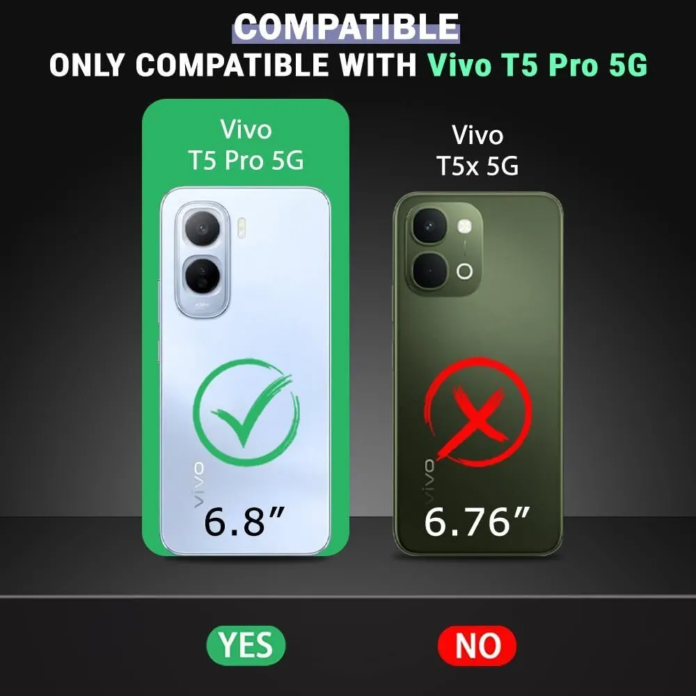 Xolia Anti Yellow Back Cover for Vivo T5 Pro 5G (Transparent, Anti-Yellow, Polycarbonate, Pack of: 1) — image 2 of 5