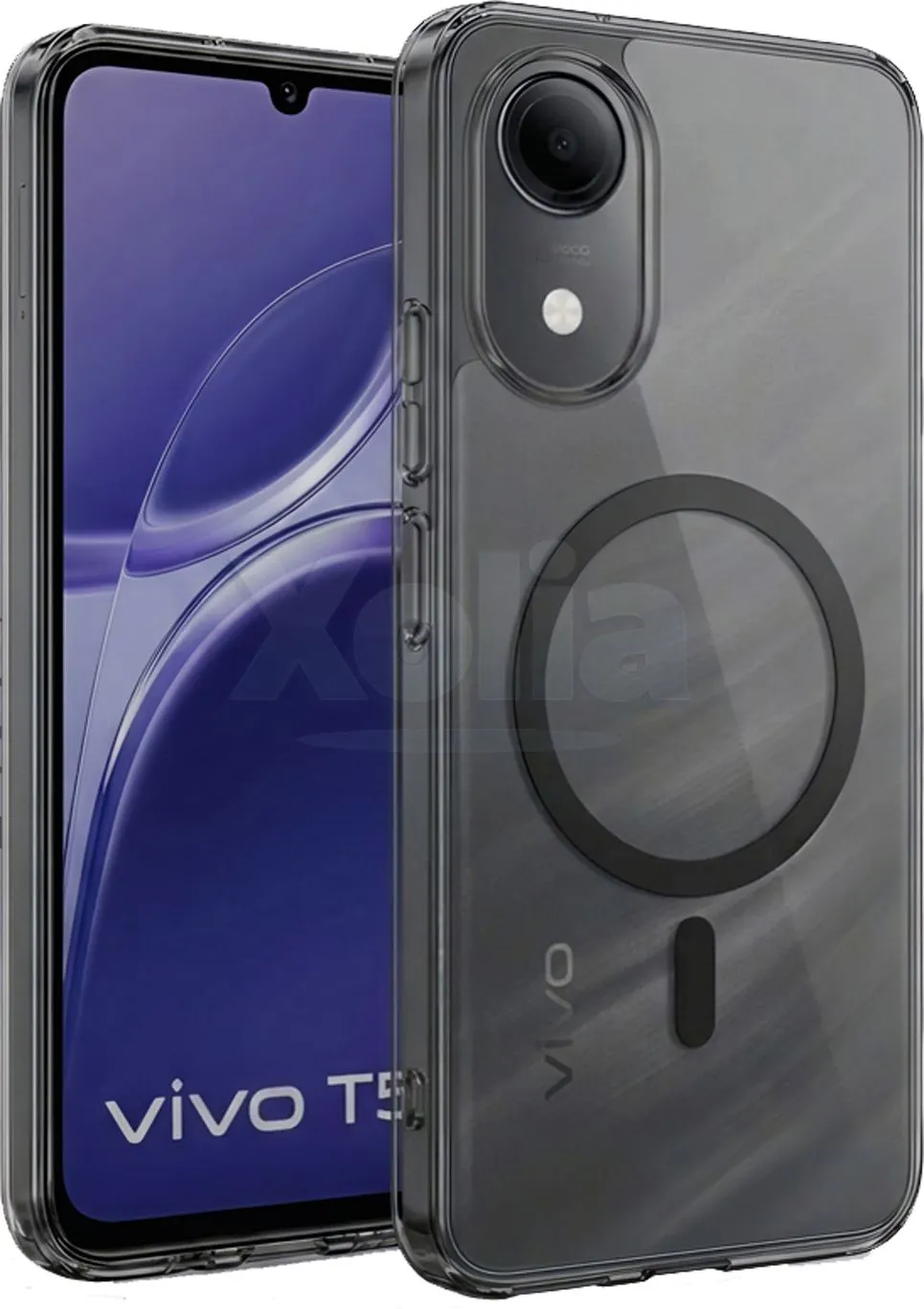 Xolia Back Cover for vivo T5e (Black, Shock Proof, Polycarbonate, Pack of: 1) — image 1 of 3