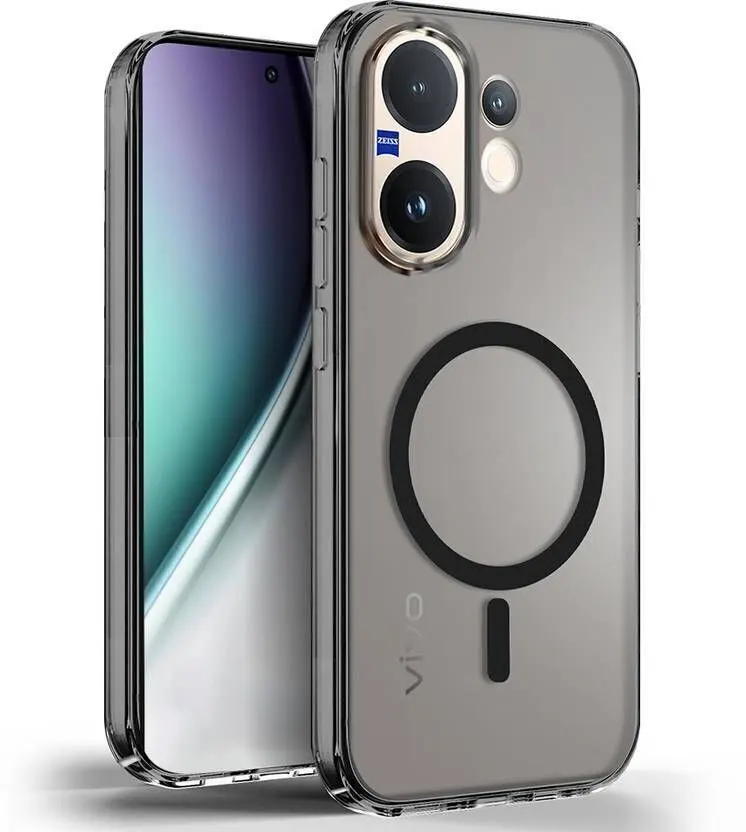 Micvir Anti Yellow Back Cover for Vivo V60e 5G (Black, Anti-Yellow, Polycarbonate, Pack of: 1)