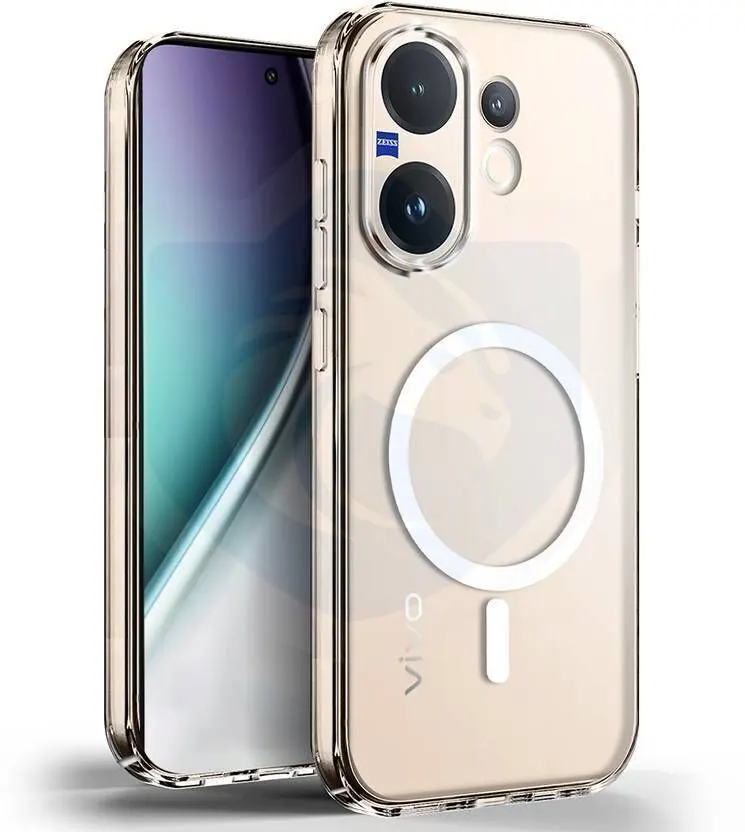 Micvir Anti Yellow Back Cover for Vivo V60e 5G (Transparent, Anti-Yellow, Polycarbonate, Pack of: 1)