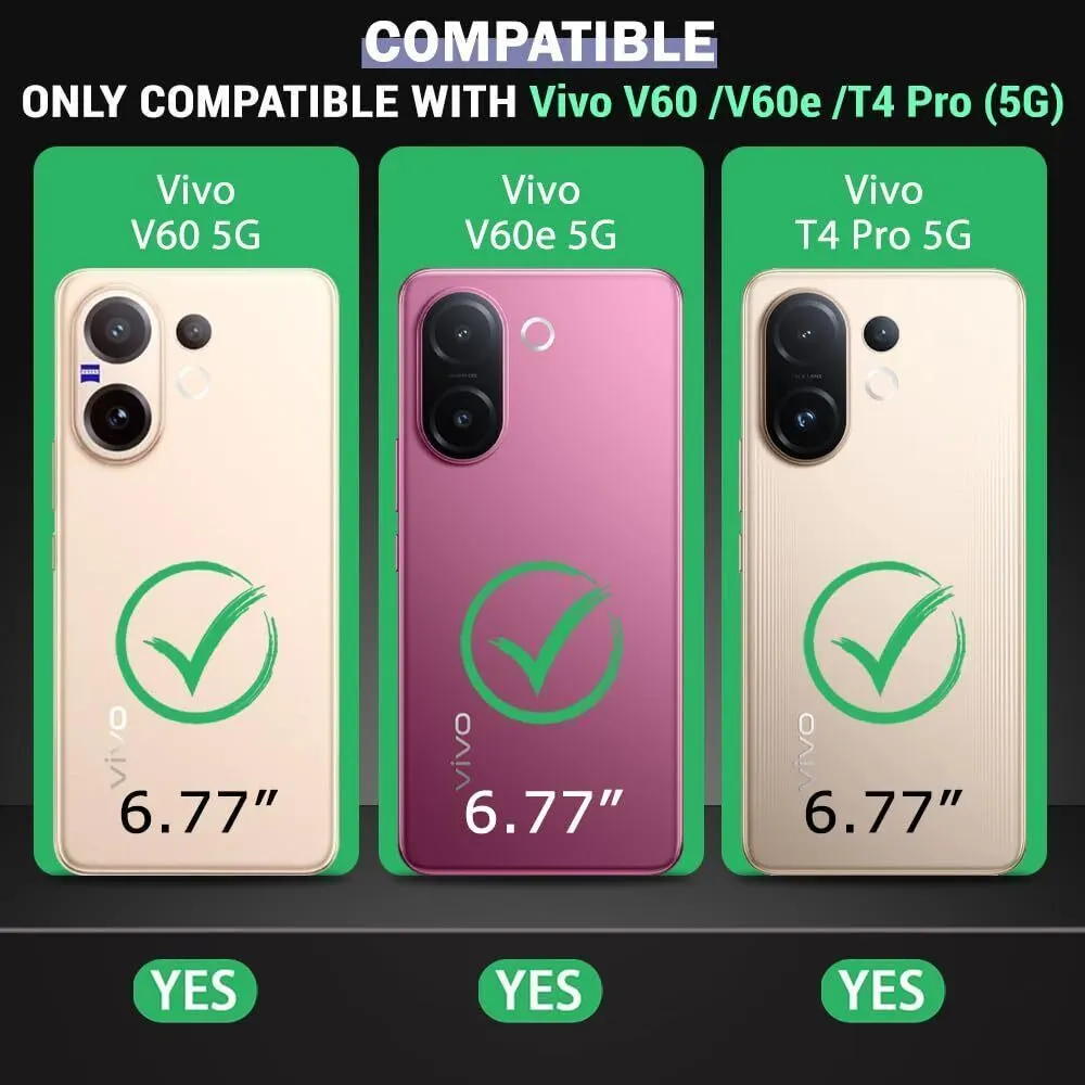 Micvir Anti Yellow Back Cover for Vivo V60e 5G (Transparent, Anti-Yellow, Polycarbonate, Pack of: 1) — image 2 of 5