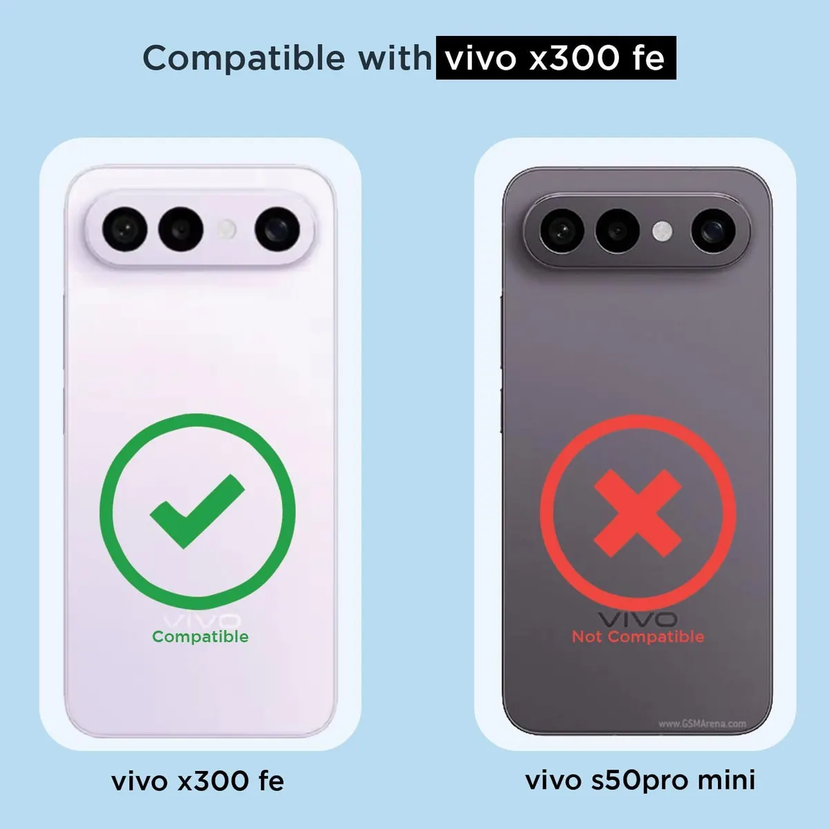 Xolia Anti Yellow Back Cover for Vivo X300 Fe 5G (Black, Anti-Yellow, Polycarbonate, Pack of: 1) — image 2 of 5