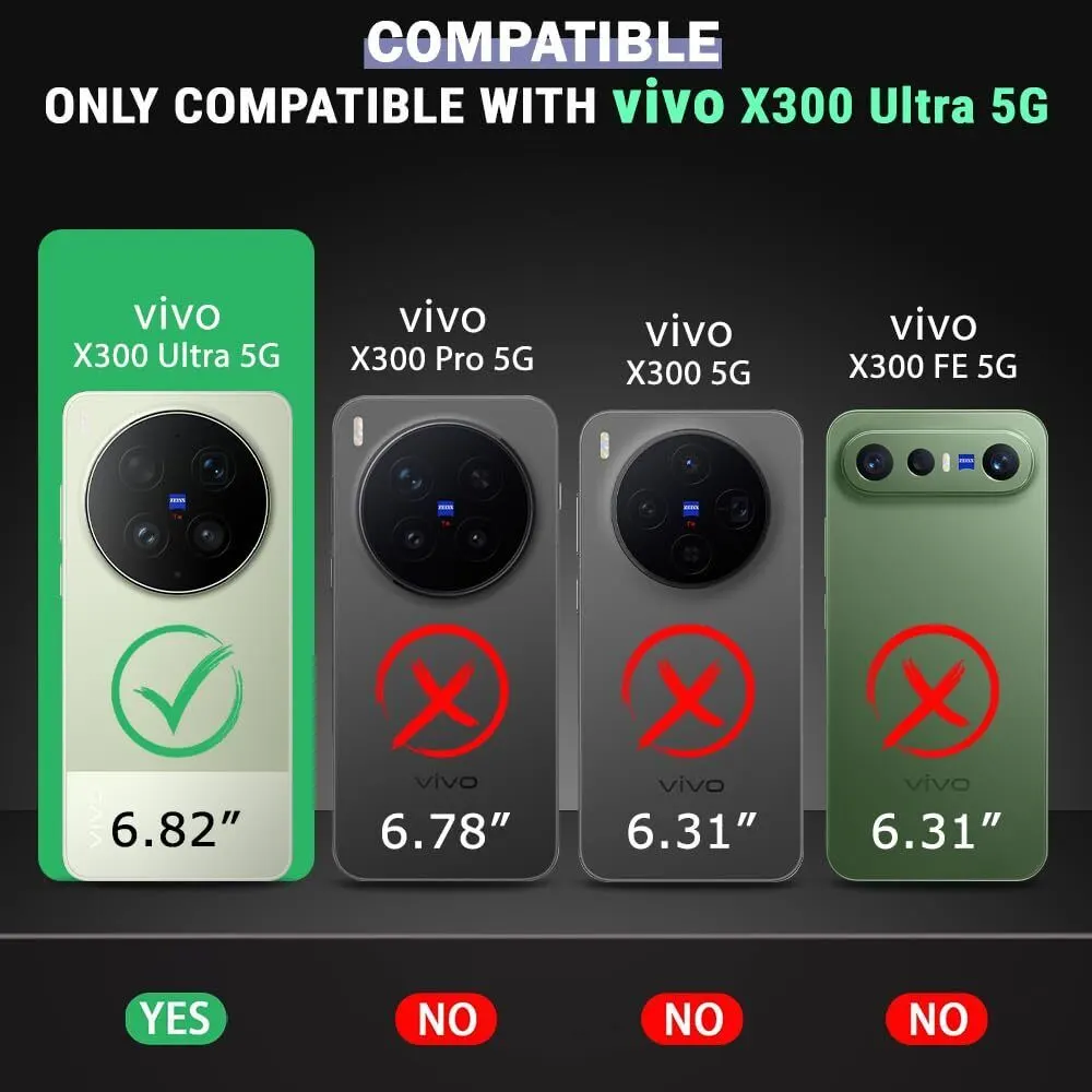 Xolia Anti Yellow Back Cover for Vivo X300 Ultra 5G (Black, Anti-Yellow, Polycarbonate, Pack of: 1) — image 2 of 5