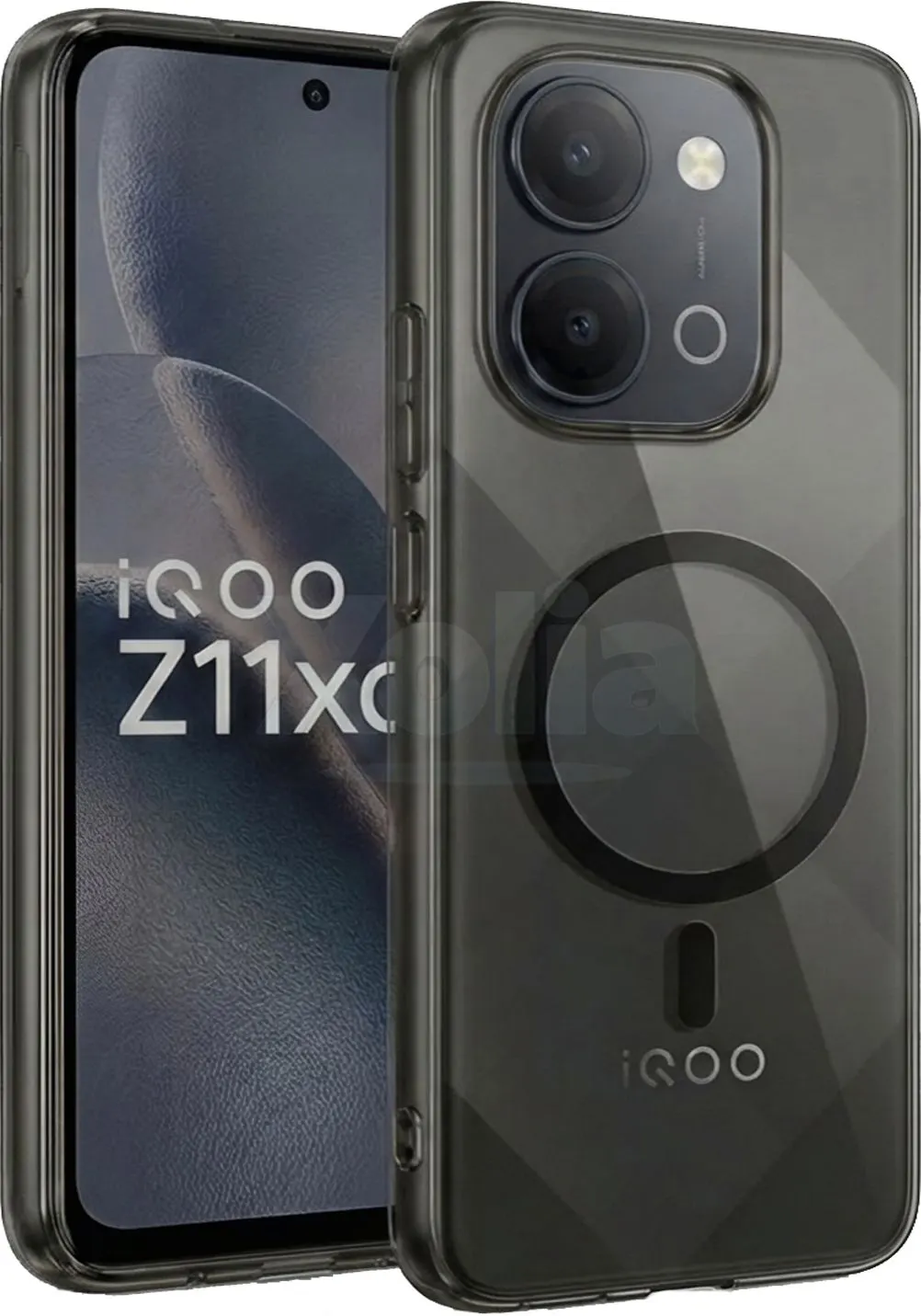 Xolia Back Cover for iQOO Z11xa 5G (Black, Shock Proof, Polycarbonate, Pack of: 1)