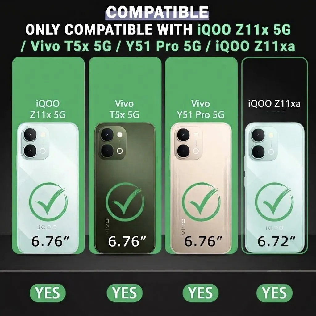 Xolia Back Cover for iQOO Z11xa 5G (Transparent, Shock Proof, Polycarbonate, Pack of: 1) — image 2 of 5