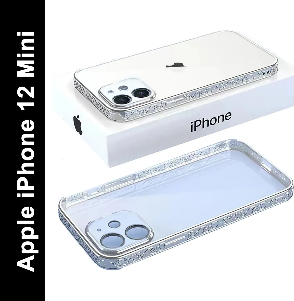 Micvir Back Cover for Apple iPhone 12 Mini (Silver, Silicon, Pack of: 1) — image 1 of 4