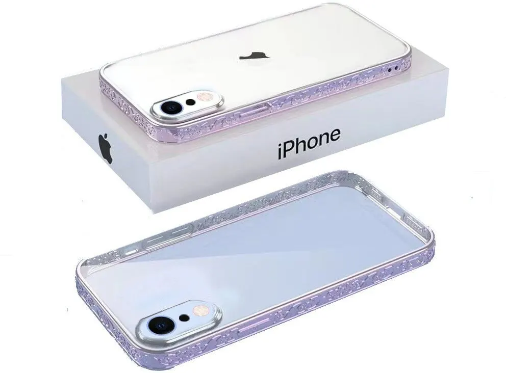 Micvir Back Cover for Apple iPhone XR (Purple, Silicon, Pack of: 1)