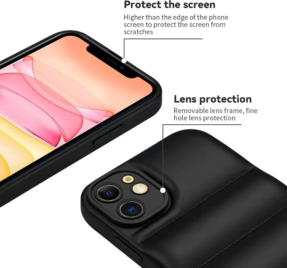 Micvir Back Cover for Apple iPhone 11 (Black, Camera Bump Protector, Pack of: 1) — image 3 of 4