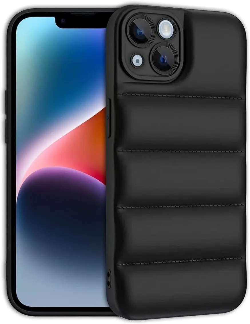 Micvir Back Cover for Apple iPhone 14 (Black, Camera Bump Protector, Plastic, Silicon, Pack of: 1)