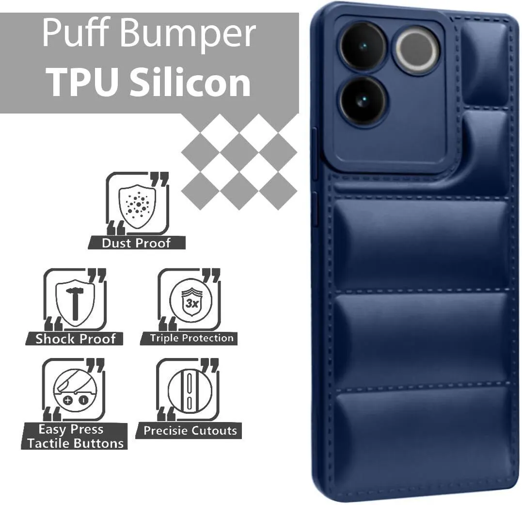Micvir Back Cover for iQOO Z7 Pro 5G (Blue, Camera Bump Protector, Plastic, Silicon, Pack of: 1) — image 3 of 4