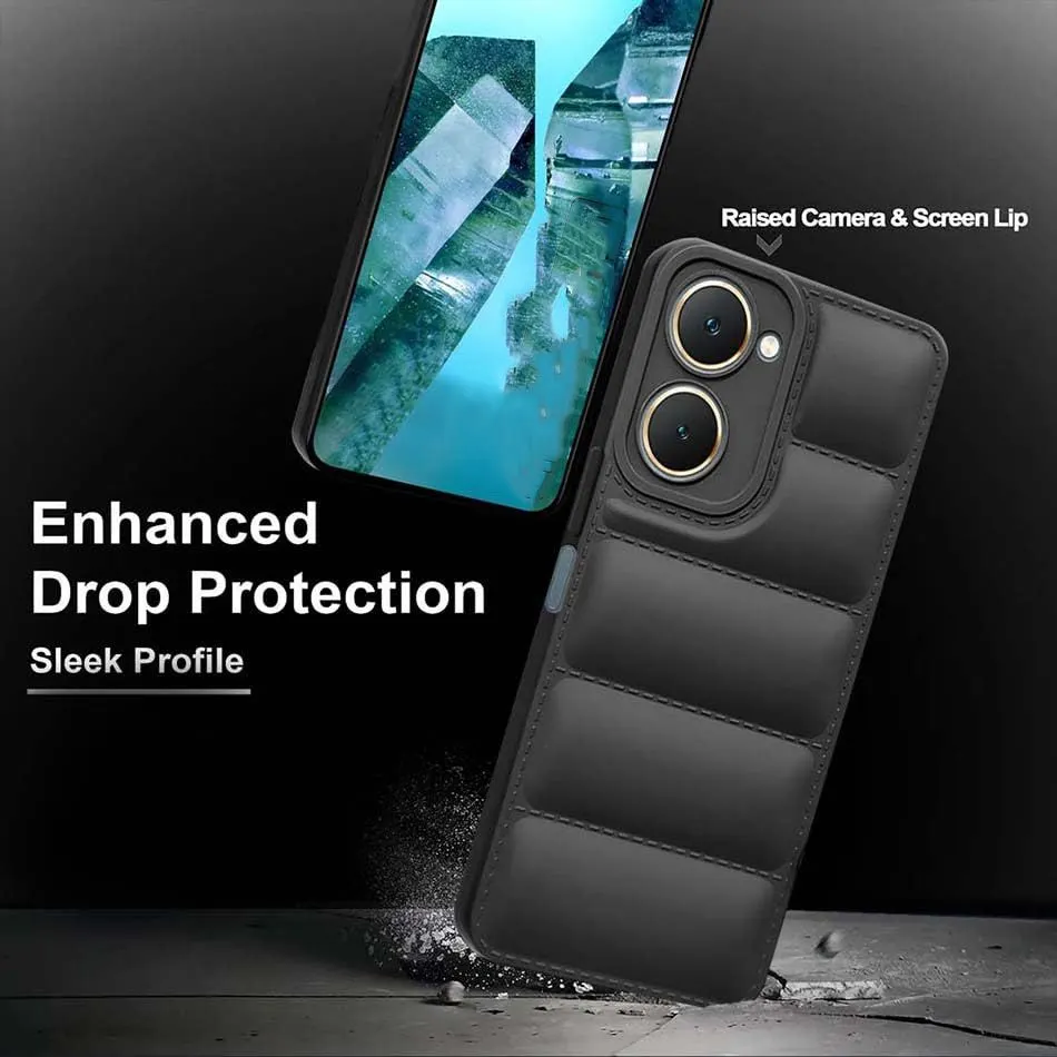 Micvir Back Cover for iQOO Z9 Lite 5G (Black, Camera Bump Protector, Plastic, Silicon, Pack of: 1) — image 2 of 5