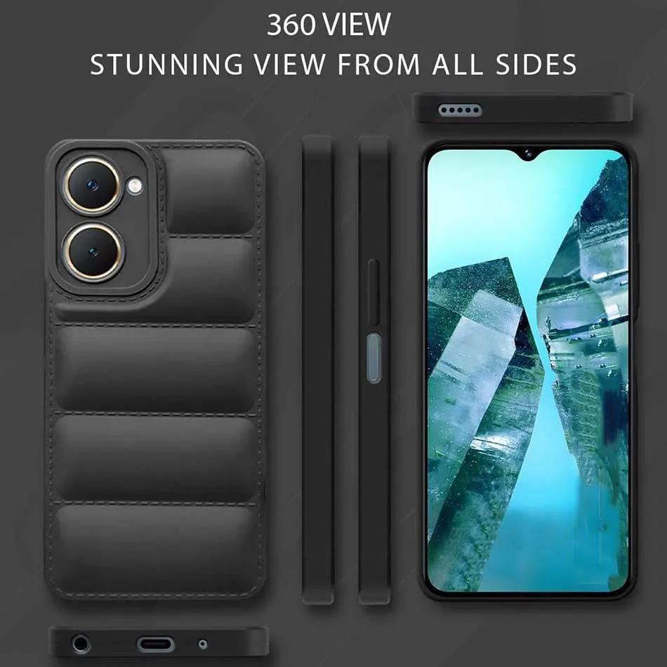 Micvir Back Cover for iQOO Z9 Lite 5G (Black, Camera Bump Protector, Plastic, Silicon, Pack of: 1) — image 5 of 5