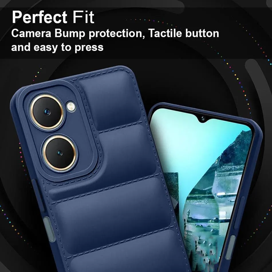 Micvir Back Cover for iQOO Z9 Lite 5G (Blue, Camera Bump Protector, Plastic, Silicon, Pack of: 1) — image 2 of 5