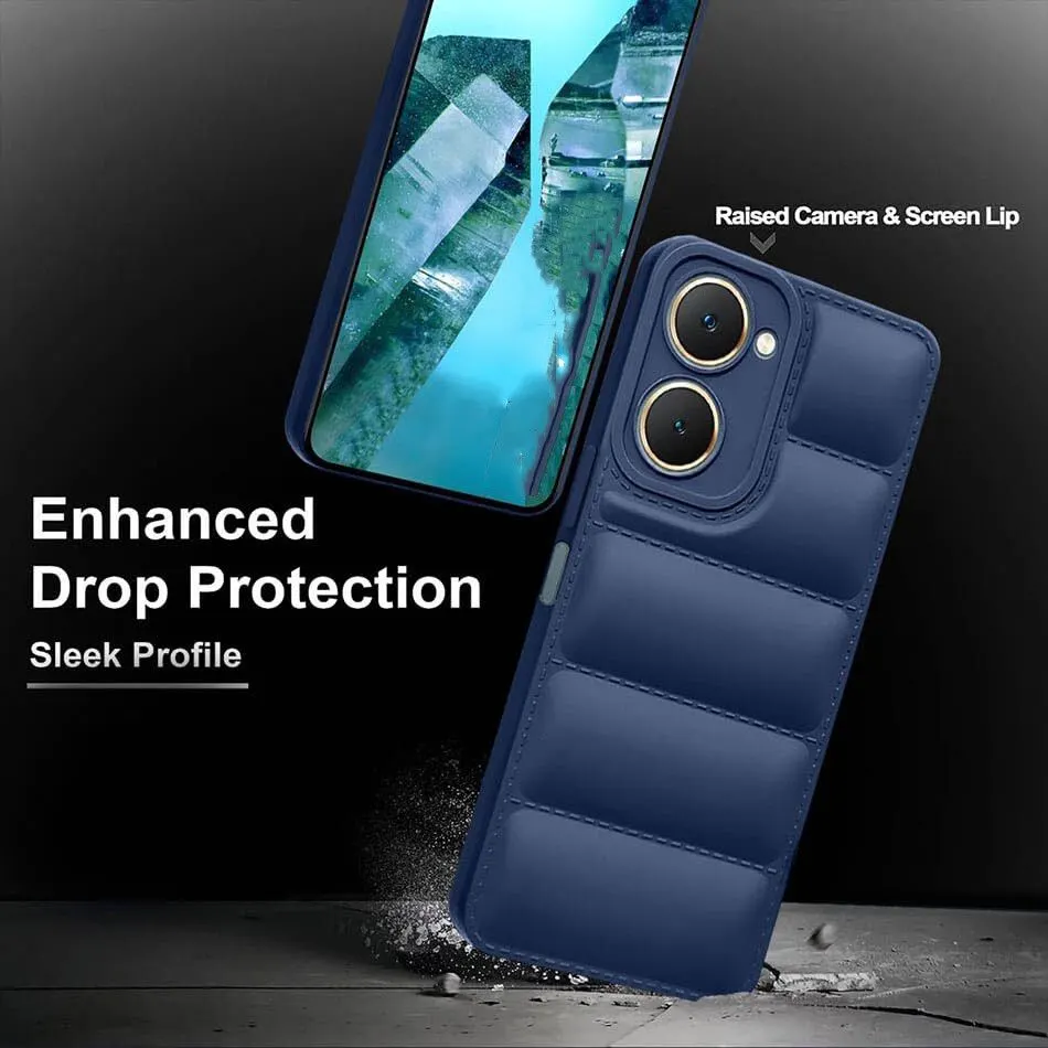 Micvir Back Cover for iQOO Z9 Lite 5G (Blue, Camera Bump Protector, Plastic, Silicon, Pack of: 1) — image 3 of 5