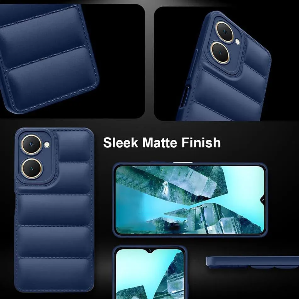 Micvir Back Cover for iQOO Z9 Lite 5G (Blue, Camera Bump Protector, Plastic, Silicon, Pack of: 1) — image 4 of 5