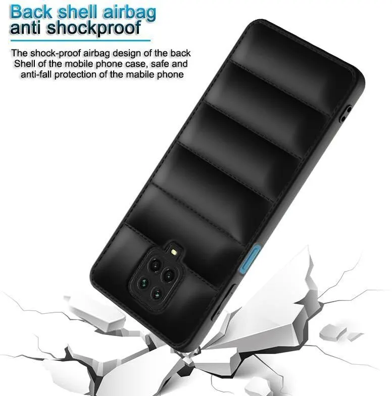Micvir Back Cover for Mi Redmi Note 9 Pro (Black, Camera Bump Protector, Plastic, Silicon, Pack of: 1) — image 2 of 4