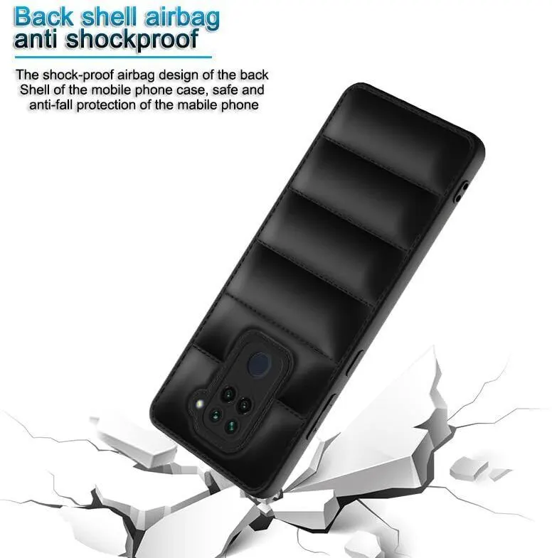 Micvir Back Cover for Mi Redmi Note 9 (Black, Camera Bump Protector, Plastic, Silicon, Pack of: 1) — image 2 of 4