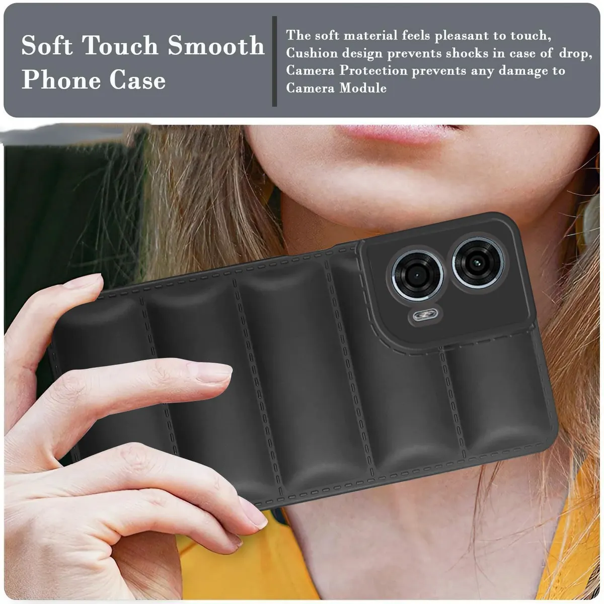 Micvir Back Cover for Motorola Moto G24 Power (Black, Camera Bump Protector, Pack of: 1) — image 4 of 5