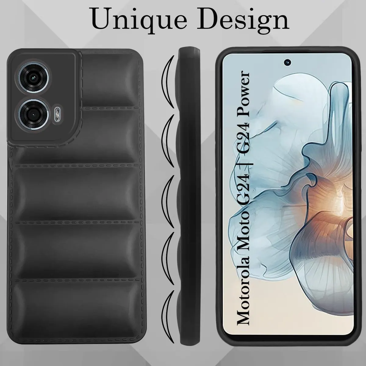 Micvir Back Cover for Motorola Moto G24 Power (Black, Camera Bump Protector, Pack of: 1) — image 5 of 5