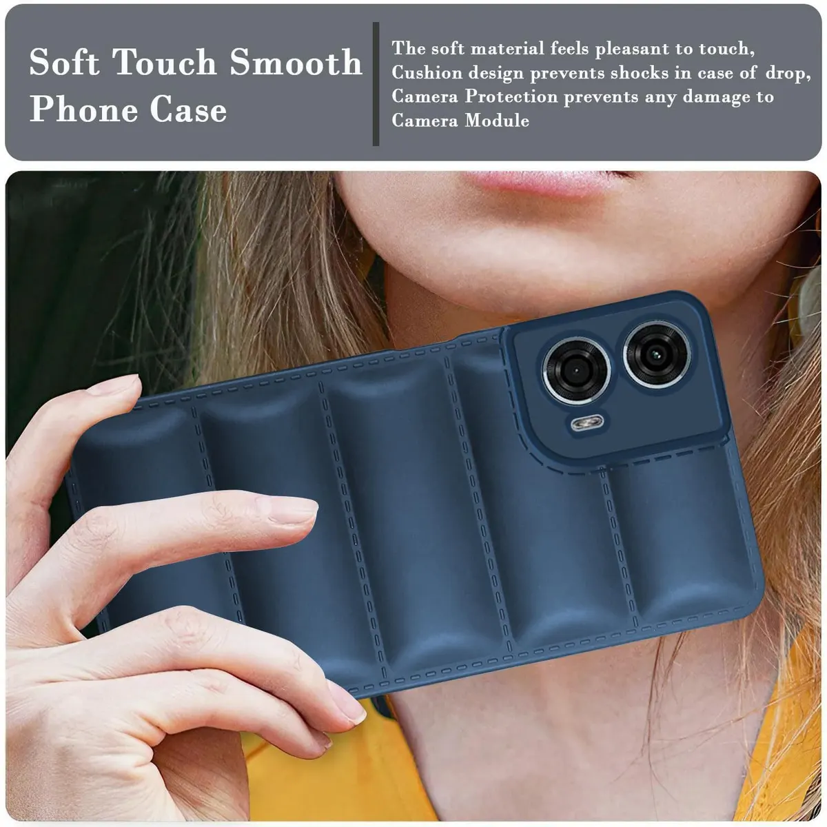 Micvir Back Cover for Motorola Moto G24 Power (Blue, Camera Bump Protector, Pack of: 1) — image 4 of 5