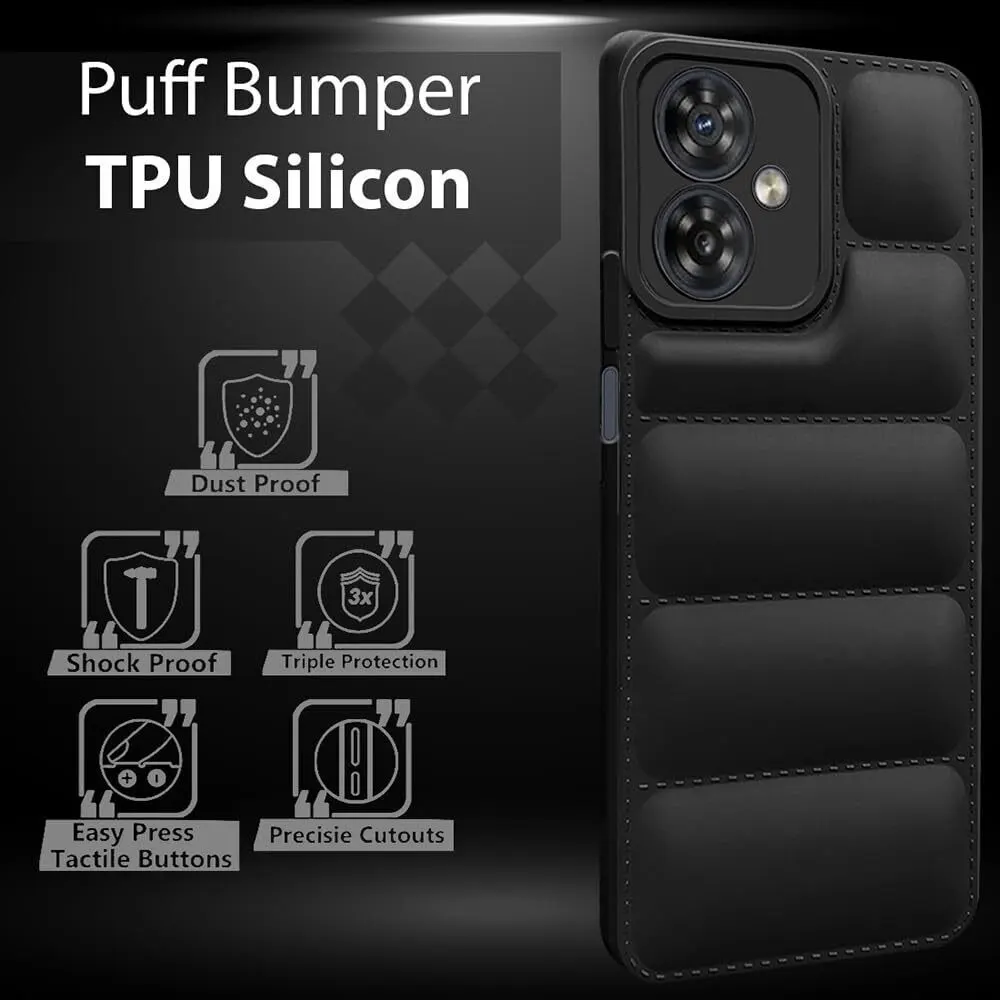 Micvir Back Cover for Motorola Moto G54 5G (Black, Camera Bump Protector, Plastic, Silicon, Pack of: 1) — image 3 of 5