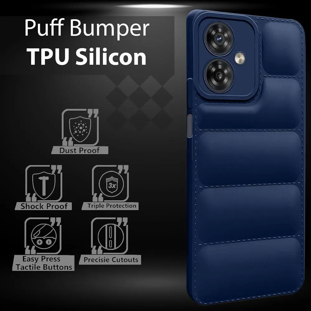 Micvir Back Cover for MOTOROLA g64 5G (Blue, Camera Bump Protector, Plastic, Silicon, Pack of: 1) — image 2 of 5